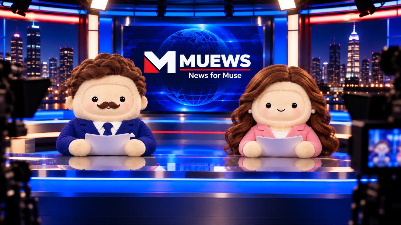 George Musalez and Sally Muserson, live on the MUEWS set